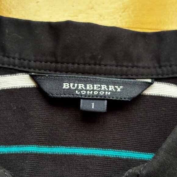 Burberry London Women's Striped Collared Long Sleeve Top - US S - Picture 7 of 14